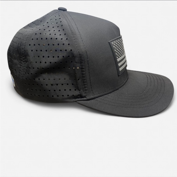 Alter Ego Men’s American Flag Coaster Running Hat Black Standard - Picture 3 of 5